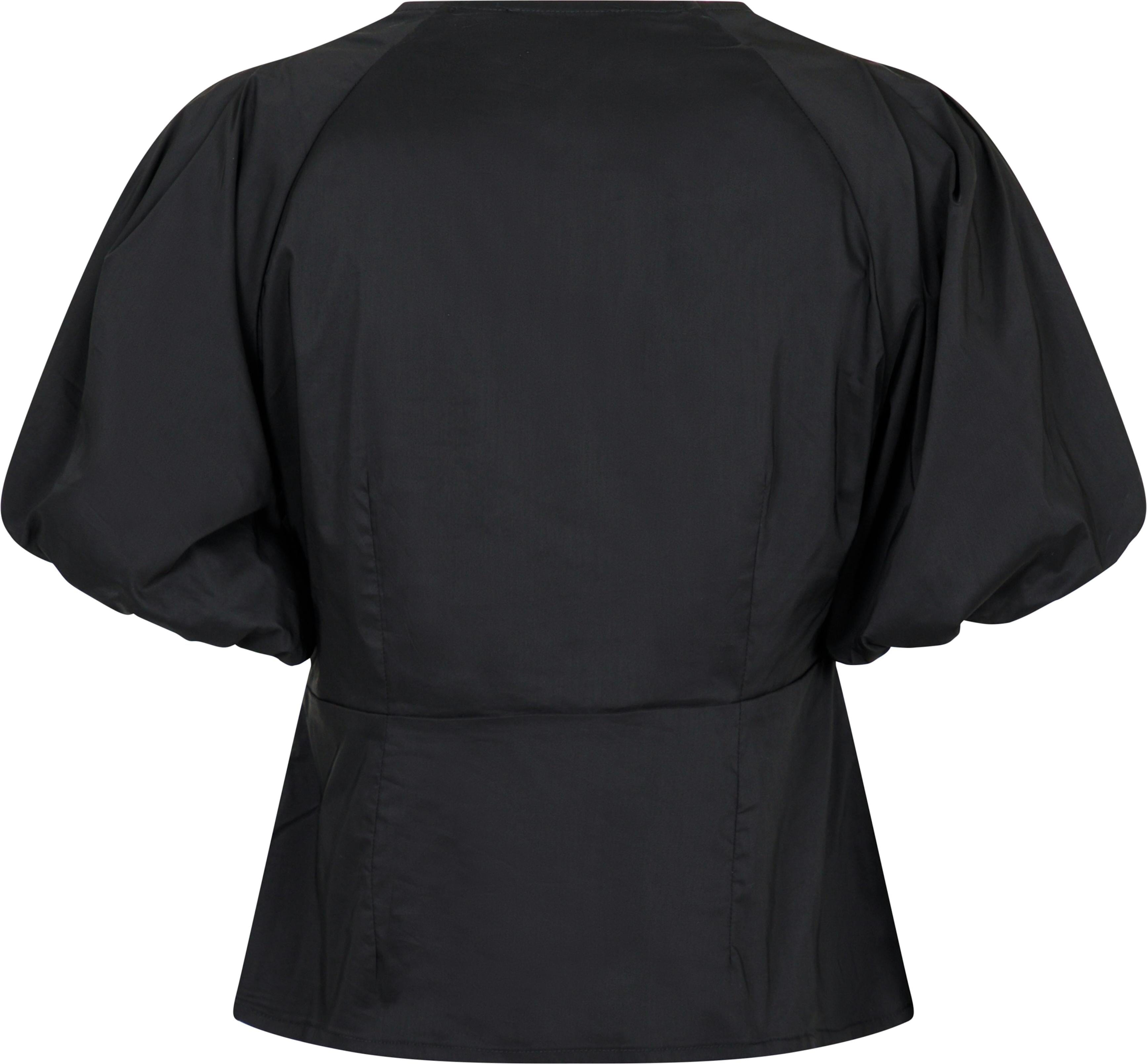 Irina Poplin Blouse 100 BLACK