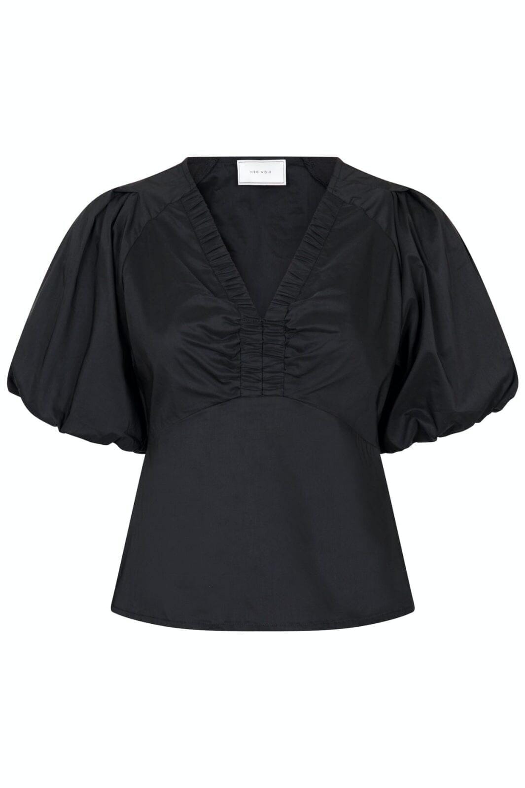 Irina Poplin Blouse 100 BLACK