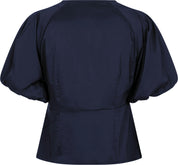 Irina Poplin Blouse 141 NAVY