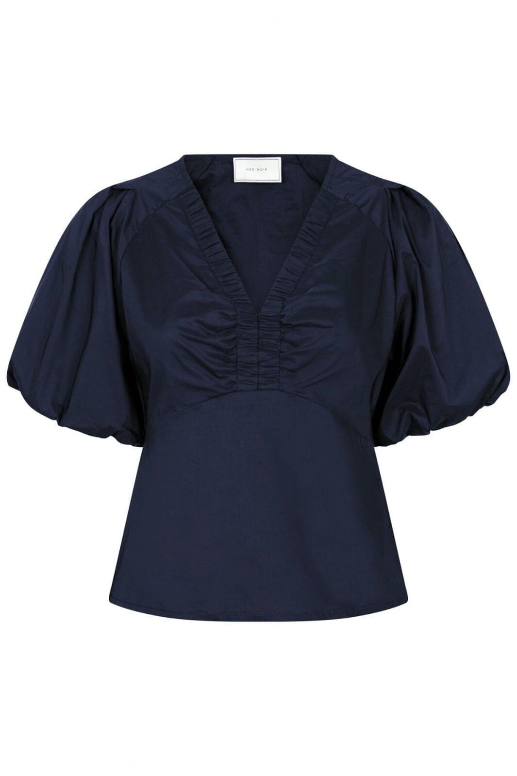 Irina Poplin Blouse 141 NAVY