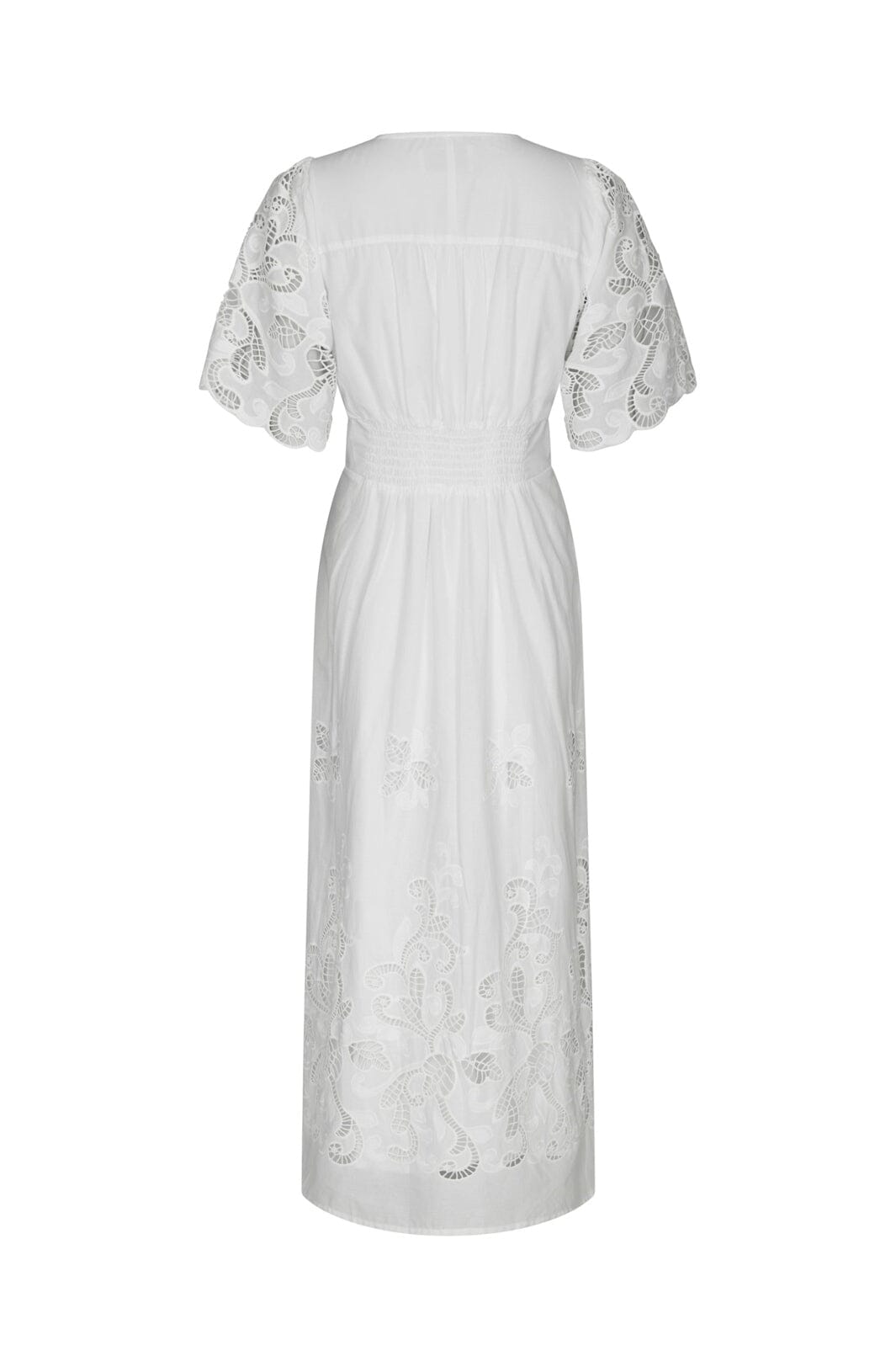 Lunette Emb Dress - 120 WHITE