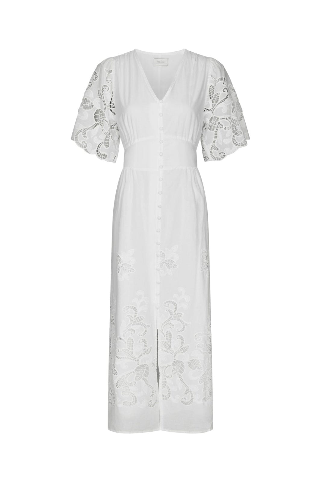 Lunette Emb Dress - 120 WHITE