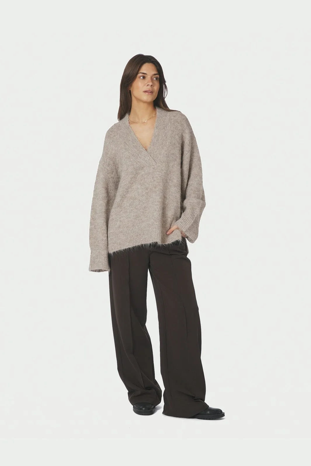 MELLI FLUFFY KNIT BLOUSE