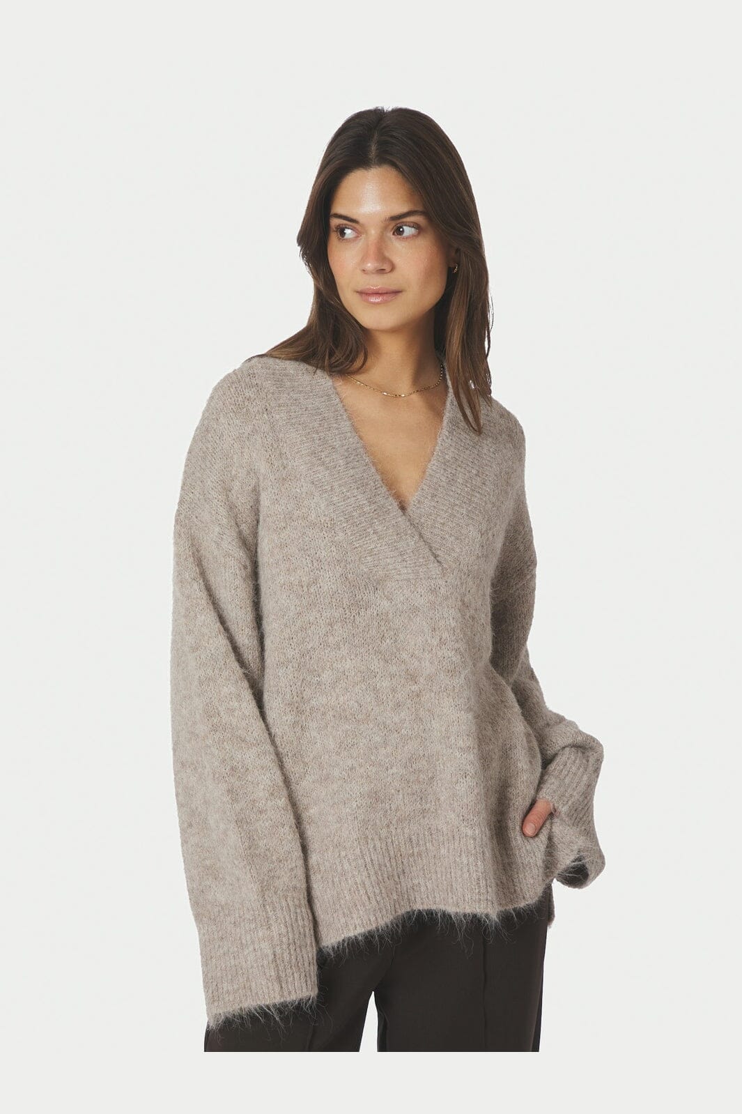 MELLI FLUFFY KNIT BLOUSE