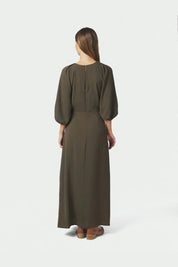 MERIEL STRUCTURE SOLID DRESS