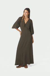 MERIEL STRUCTURE SOLID DRESS