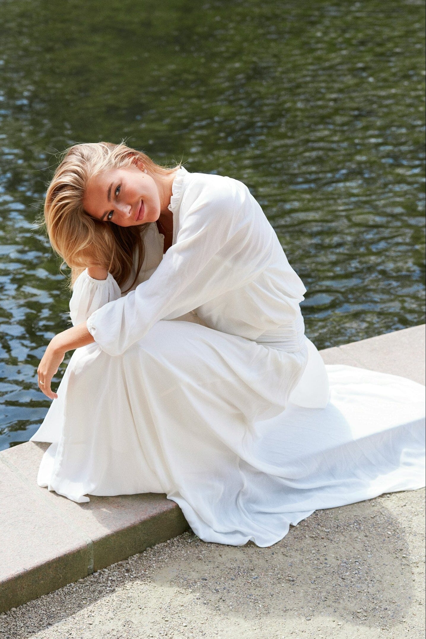 MORIEN WOVEN MAXI SKIRT 121 OFF WHITE