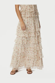 Morris Meadow Printed Skirt - 122 CREAM