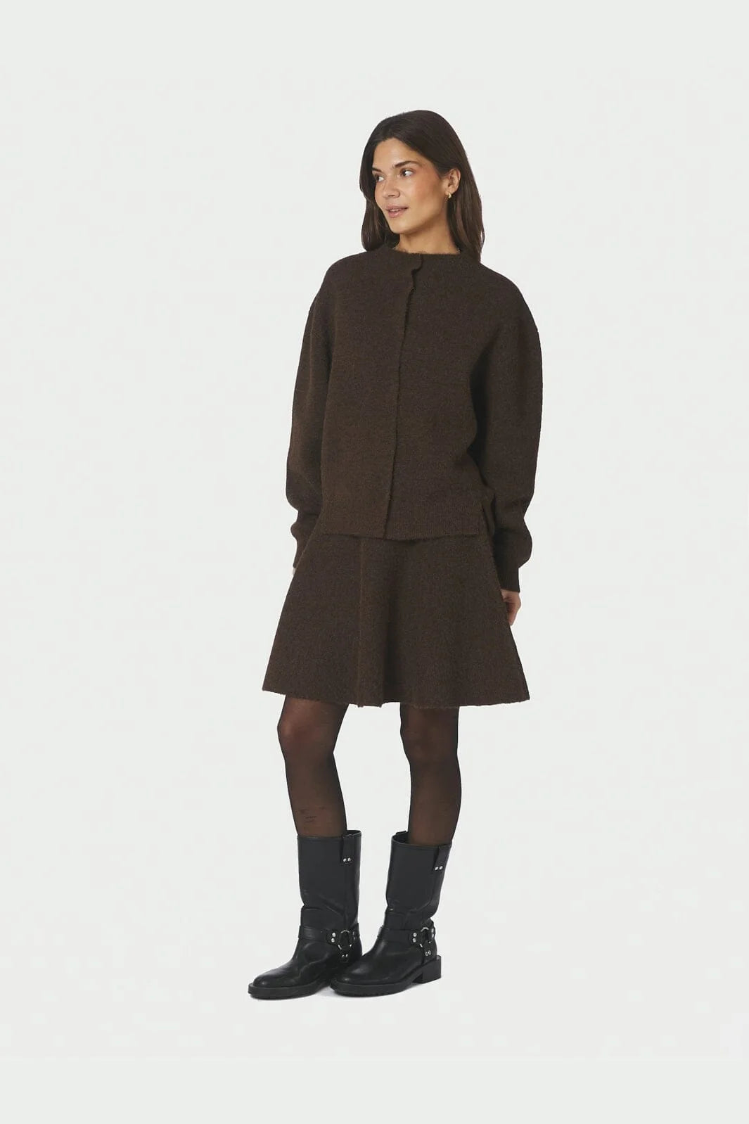 RENATA FLUFFY KNIT SKIRT