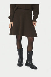 RENATA FLUFFY KNIT SKIRT