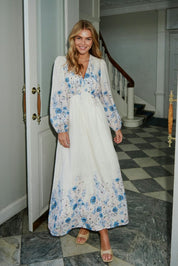 SILFI FLOWER PRINT DRESS 140 BLUE