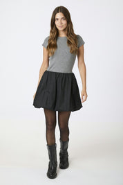 Stela Short Balloon Skirt - 100 BLACK