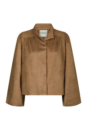 Tirsa Faux Suede Jacket - 604 COGNAC