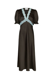 Vipe Lace Maxi Dress - 676 DARK BROWN