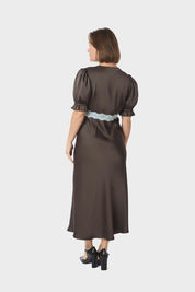 Vipe Lace Maxi Dress - 676 DARK BROWN