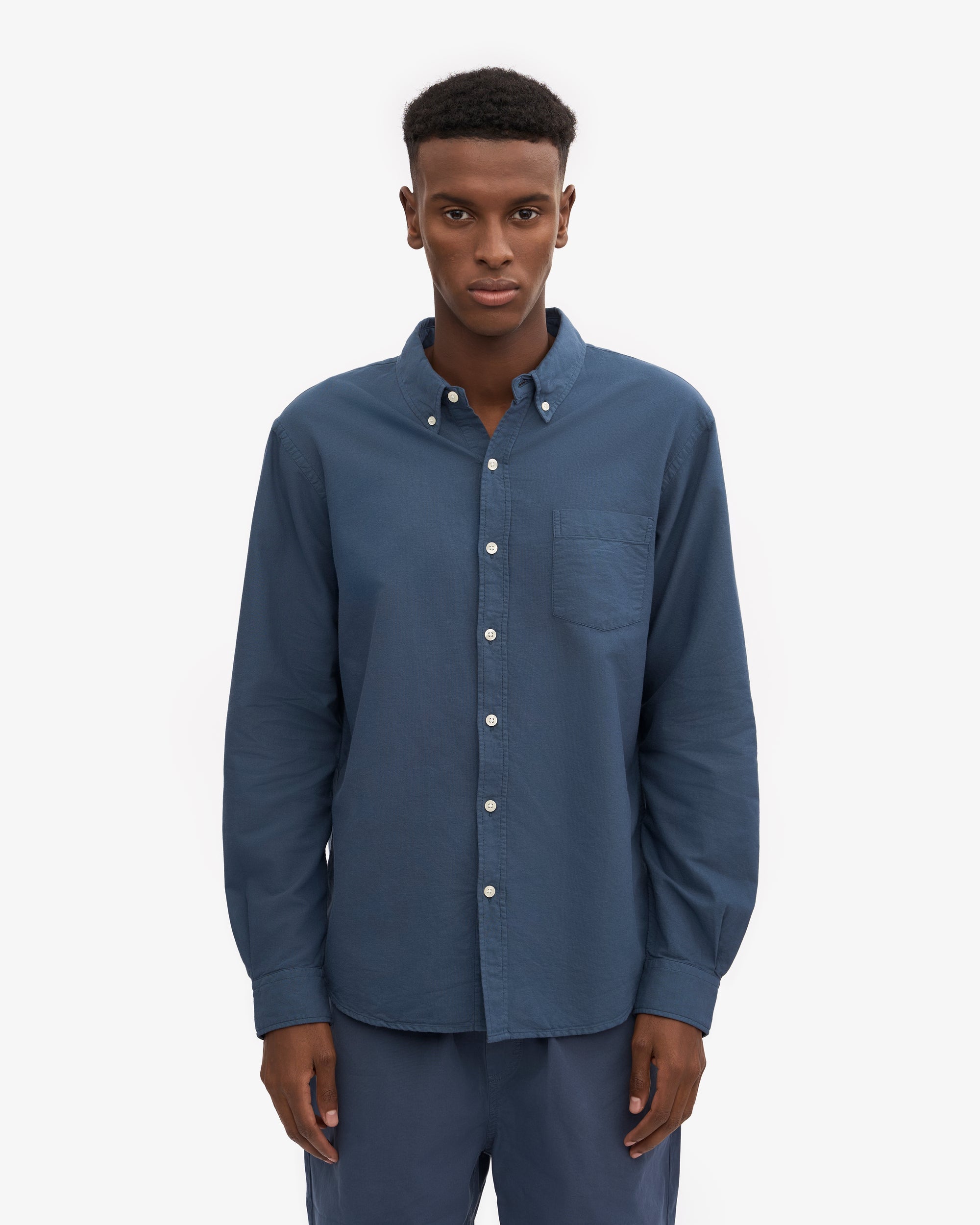 COLORFUL STANDARD Classic Organic Shirt Petrol Blue