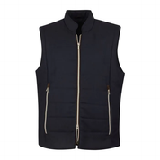 VEST ZIP ALCANTARA DETAILS WOOL