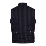 GILET MID LAYER PINESTRIPE WOOL VEST