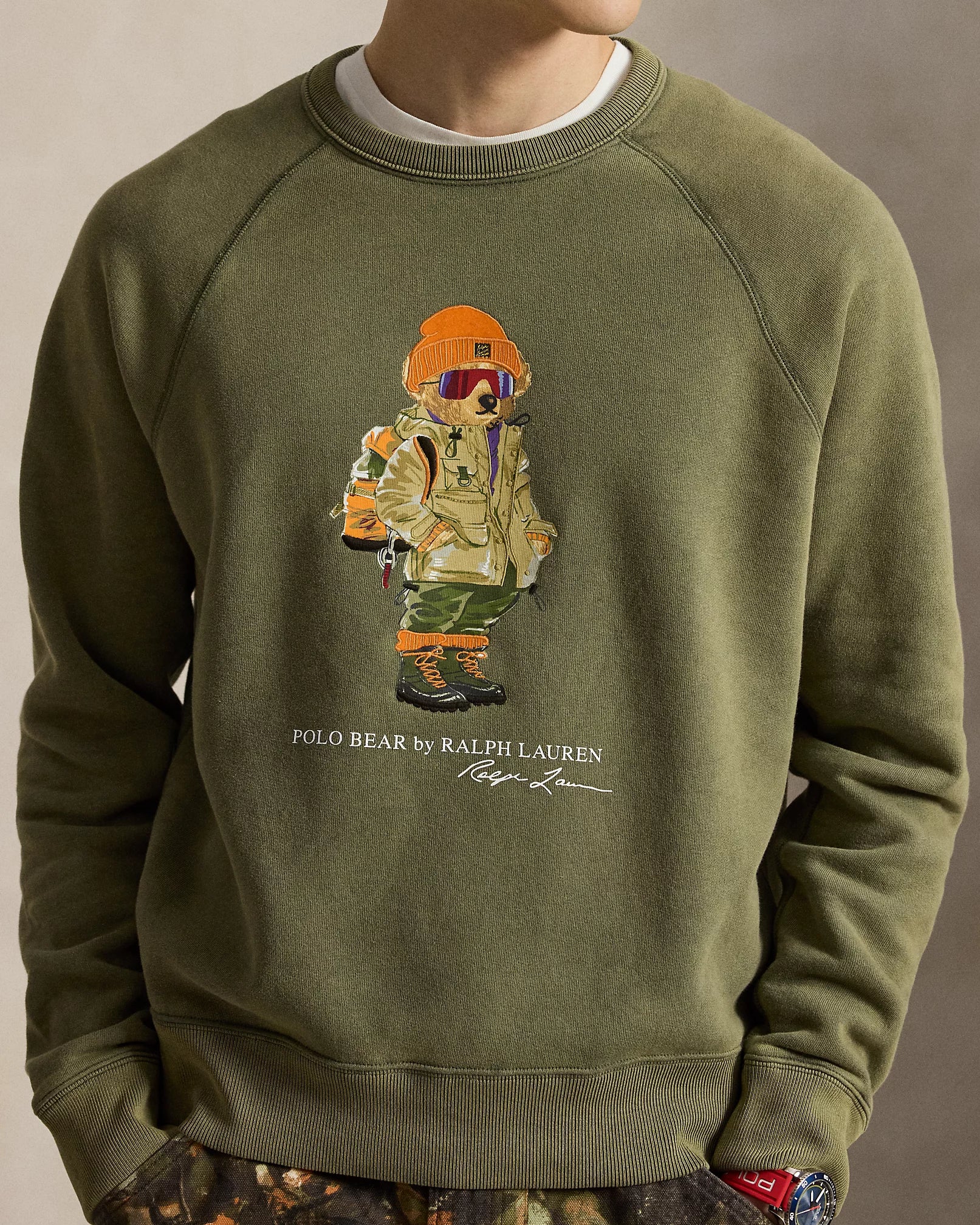 KNIT-SWEATSHIRT POLO BEAR FLEECETRÖJA