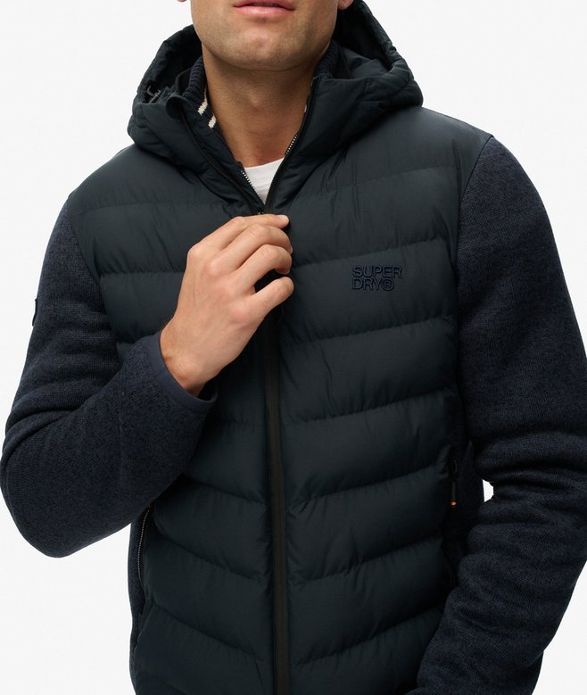 HOODED STORM KNIT HYBRID JKT