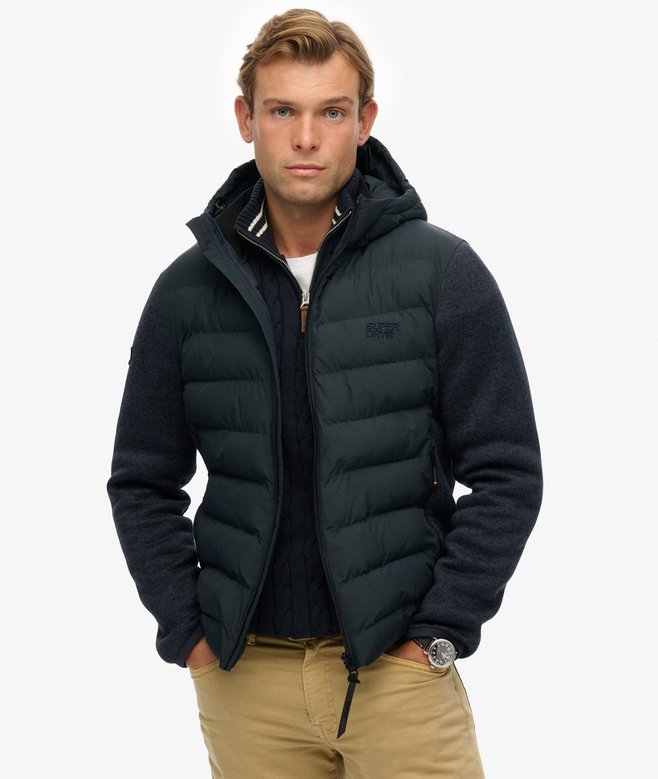 HOODED STORM KNIT HYBRID JKT