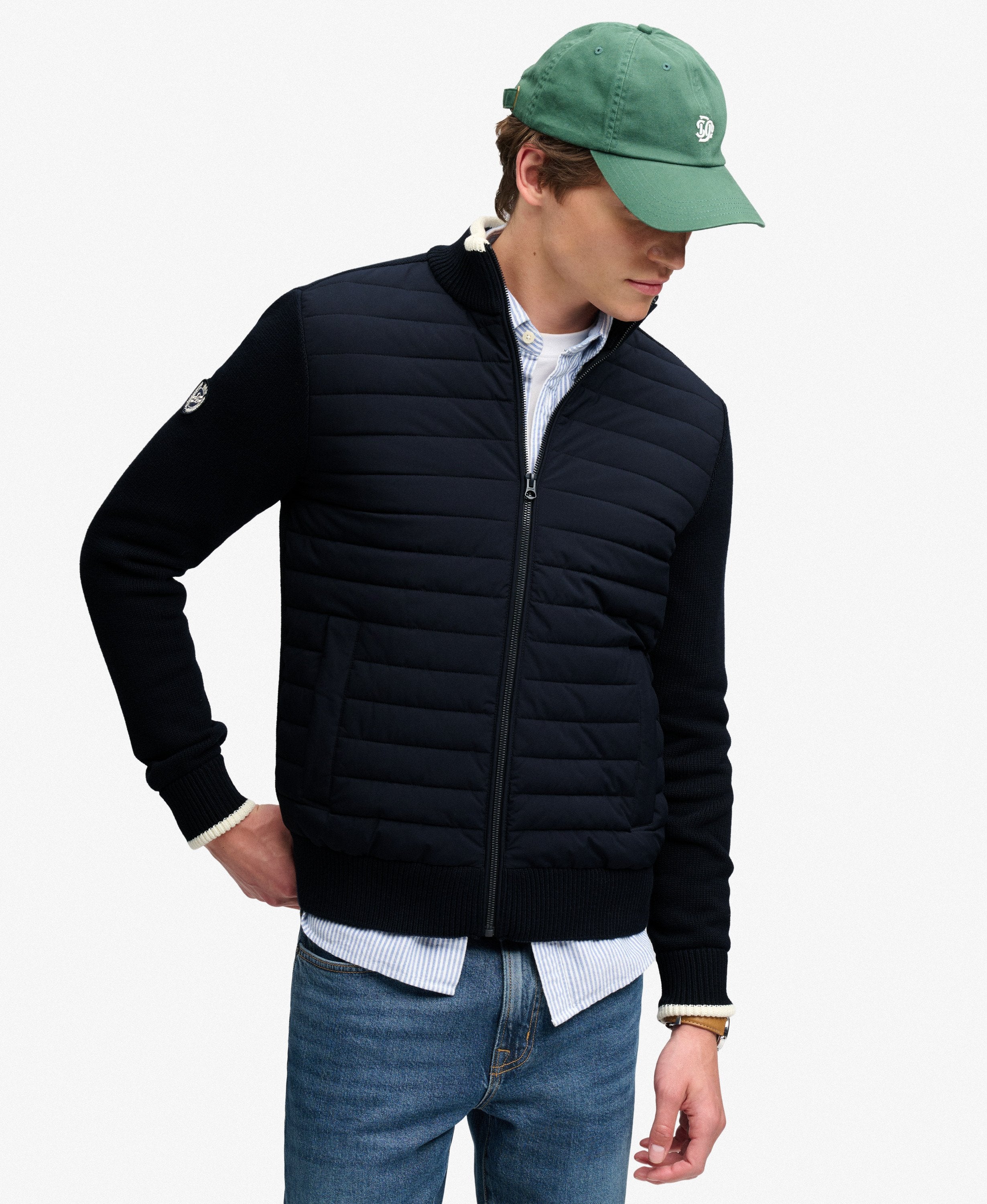 Straight Baffle Hybrid Jacket – 98T Eclipse Navy