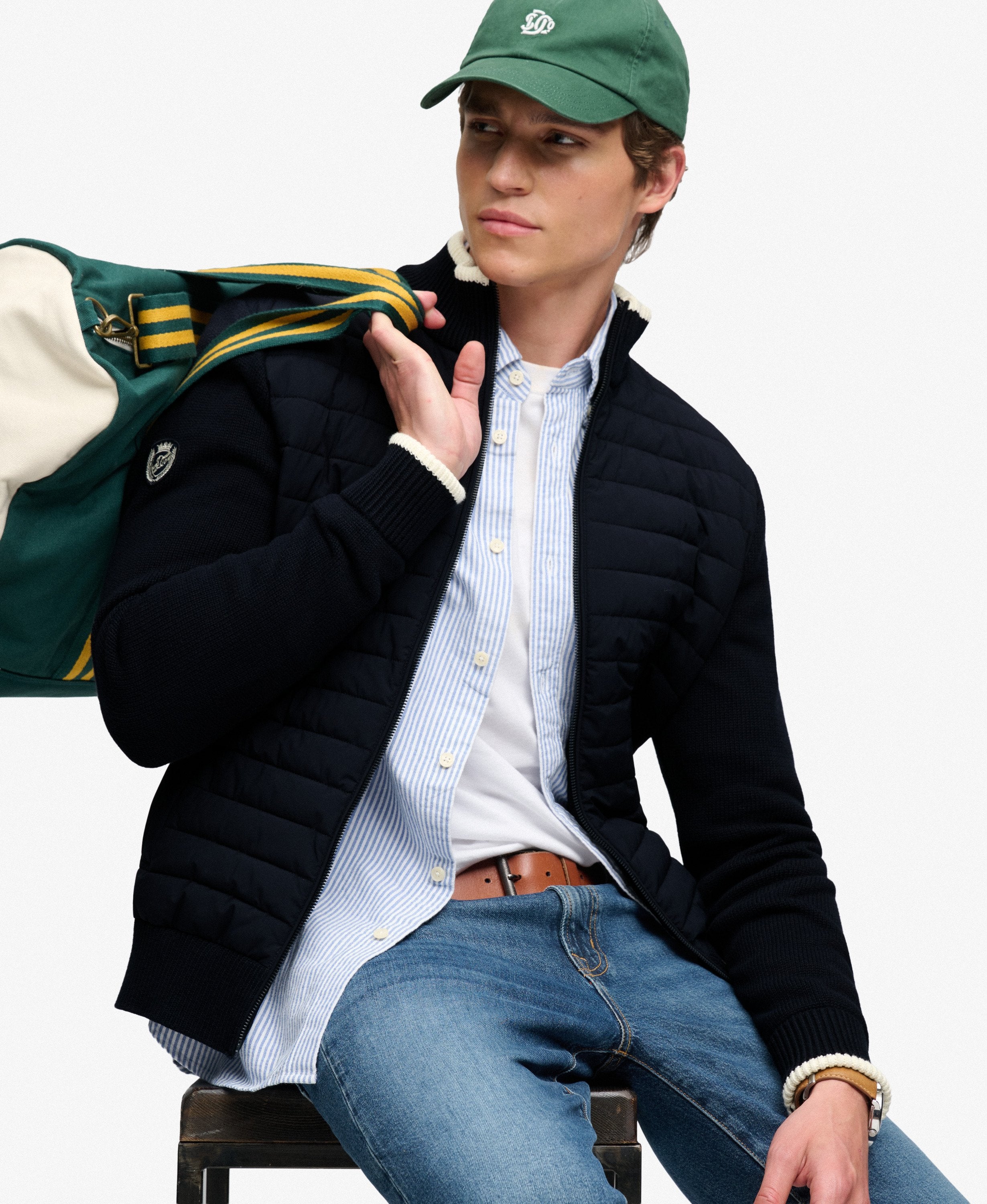 Straight Baffle Hybrid Jacket – 98T Eclipse Navy