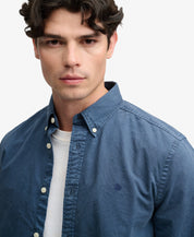 Garment Dyed Long Sleeve Shirt – Tumbled Salte Blue