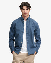 Garment Dyed Long Sleeve Shirt – Tumbled Salte Blue