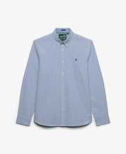 Superdry Preppy Oxford Shirt AZURE BLUE MINI STRIPE