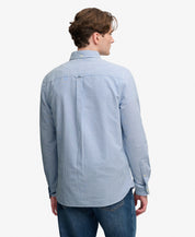 Superdry Preppy Oxford Shirt AZURE BLUE MINI STRIPE