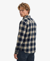 Long Sleeve Cotton Lumberjack Shirt – Cedar Check Navy