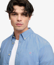 Superdry Preppy Oxford Shirt SKY BLUE CHAMBRAY