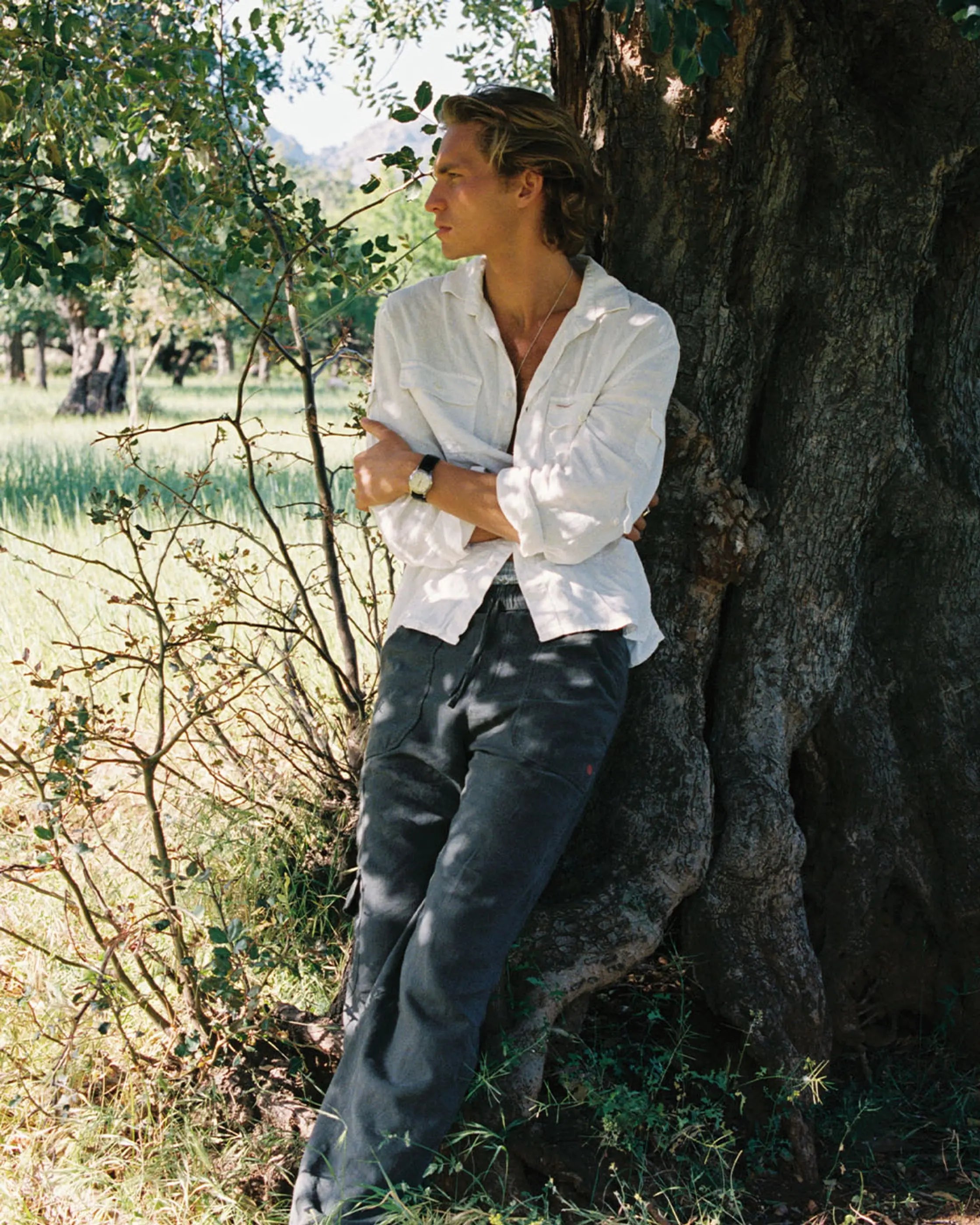 TRAVELLER'S LINEN SHIRT MENS