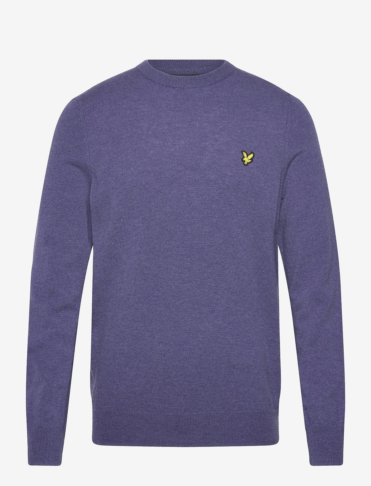 LAMBSWOOL BLEND CREW NECK JUMPER GRAYSTONE MARL