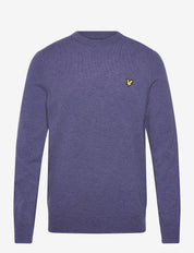 LAMBSWOOL BLEND CREW NECK JUMPER GRAYSTONE MARL