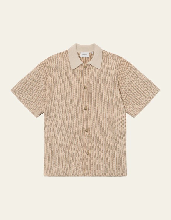 LES DEUX Easton Knitted Ss Shirt