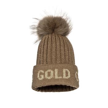 GOLDBERGH Hood Beanie Real Racoon Fur